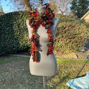 Elegant Multicolor Lace Scarf